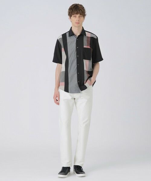 BLUE LABEL / BLACK LABEL CRESTBRIDGE / ブルーレーベル / ブラックレーベル・クレストブリッジ  シャツ・ブラウス | パーシャルパナマサッカーチェックシャツ | 詳細6