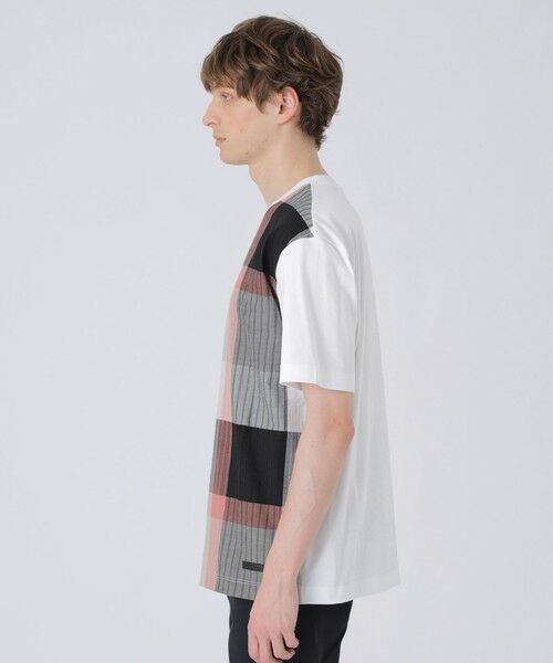 BLUE LABEL / BLACK LABEL CRESTBRIDGE / ブルーレーベル / ブラックレーベル・クレストブリッジ  カットソー | パネルパナマサッカーチェックTシャツ | 詳細2