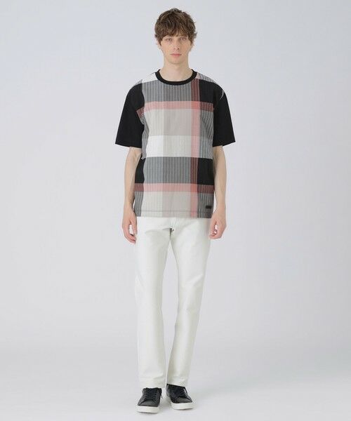 BLUE LABEL / BLACK LABEL CRESTBRIDGE / ブルーレーベル / ブラックレーベル・クレストブリッジ  カットソー | パネルパナマサッカーチェックTシャツ | 詳細6