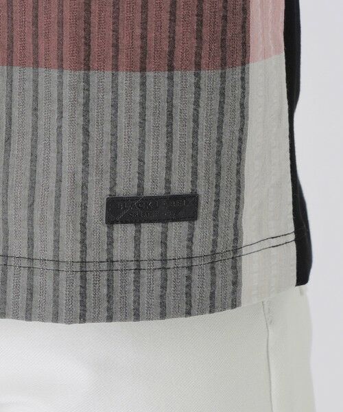 BLUE LABEL / BLACK LABEL CRESTBRIDGE / ブルーレーベル / ブラックレーベル・クレストブリッジ  カットソー | パネルパナマサッカーチェックTシャツ | 詳細9