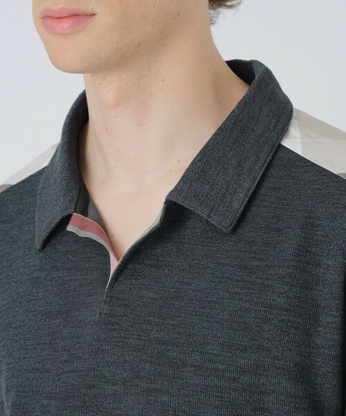 BLUE LABEL / BLACK LABEL CRESTBRIDGE / ブルーレーベル / ブラックレーベル・クレストブリッジ  カットソー | ショルダーチェックスキッパーポロシャツ | 詳細11