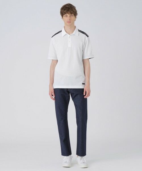 BLUE LABEL / BLACK LABEL CRESTBRIDGE / ブルーレーベル / ブラックレーベル・クレストブリッジ  カットソー | 【一部店舗限定】ショルダーチェックサッカーポロシャツ | 詳細1
