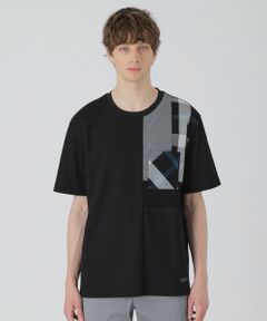 BLUE LABEL / BLACK LABEL CRESTBRIDGE / ブルーレーベル / ブラックレーベル・クレストブリッジ  カットソー | 【一部店舗限定】クレストブリッジチェックパッチワークTシャツ