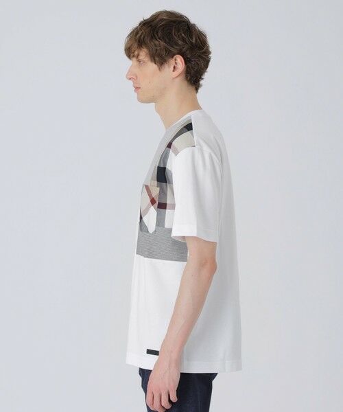 BLUE LABEL / BLACK LABEL CRESTBRIDGE / ブルーレーベル / ブラックレーベル・クレストブリッジ カットソー | 【一部店舗限定】クレストブリッジチェックパッチワークTシャツ | 詳細2
