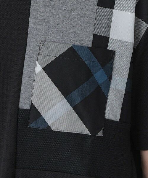 BLUE LABEL / BLACK LABEL CRESTBRIDGE / ブルーレーベル / ブラックレーベル・クレストブリッジ カットソー | 【一部店舗限定】クレストブリッジチェックパッチワークTシャツ | 詳細10