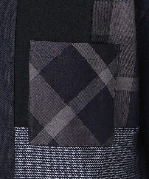 BLUE LABEL / BLACK LABEL CRESTBRIDGE / ブルーレーベル / ブラックレーベル・クレストブリッジ カットソー | 【一部店舗限定】クレストブリッジチェックパッチワークTシャツ | 詳細16