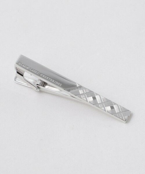 BLUE LABEL / BLACK LABEL CRESTBRIDGE / ブルーレーベル / ブラックレーベル・クレストブリッジ  その他小物 | クレストブリッジチェックハーフダイヤカットタイバー（グレー4）