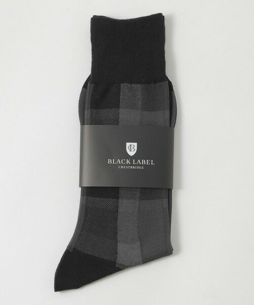 BLUE LABEL / BLACK LABEL CRESTBRIDGE / ブルーレーベル / ブラックレーベル・クレストブリッジ  その他小物 | クレストブリッジチェックソックス（ブラック）