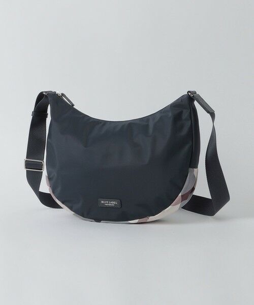 BLUE LABEL / BLACK LABEL CRESTBRIDGE / ブルーレーベル / ブラックレーベル・クレストブリッジ  ショルダーバッグ | パーシャルクレストブリッジチェックナイロンワンショルダー（ネイビー3）