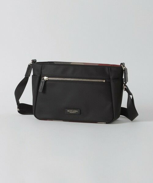 BLUE LABEL / BLACK LABEL CRESTBRIDGE / ブルーレーベル / ブラックレーベル・クレストブリッジ  ショルダーバッグ | パーシャルクレストブリッジチェックナイロンミニショルダー（ブラック）