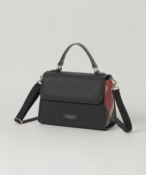 BLUE LABEL / BLACK LABEL CRESTBRIDGE / ブルーレーベル / ブラックレーベル・クレストブリッジ  ショルダーバッグ | PVCトップハンドルバッグ（ブラック）