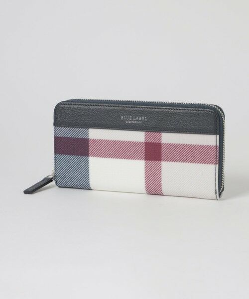 BLUE LABEL / BLACK LABEL CRESTBRIDGE / ブルーレーベル / ブラックレーベル・クレストブリッジ  財布・コインケース・マネークリップ | クレストブリッジチェックPVC長財布（パープル6）