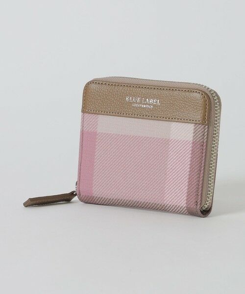 BLUE LABEL / BLACK LABEL CRESTBRIDGE / ブルーレーベル / ブラックレーベル・クレストブリッジ  財布・コインケース・マネークリップ | クレストブリッジチェックPVC二つ折り財布（パープル3）