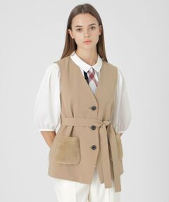 BLUE LABEL / BLACK LABEL CRESTBRIDGE / ブルーレーベル / ブラックレーベル・クレストブリッジ  その他アウター | ファーポケットジレ