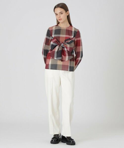 BLUE LABEL / BLACK LABEL CRESTBRIDGE / ブルーレーベル / ブラックレーベル・クレストブリッジ  シャツ・ブラウス | クレストブリッジチェックシアーボイルリボンブラウス | 詳細1