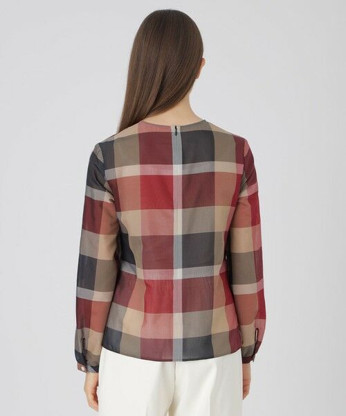 BLUE LABEL / BLACK LABEL CRESTBRIDGE / ブルーレーベル / ブラックレーベル・クレストブリッジ  シャツ・ブラウス | クレストブリッジチェックシアーボイルリボンブラウス | 詳細4