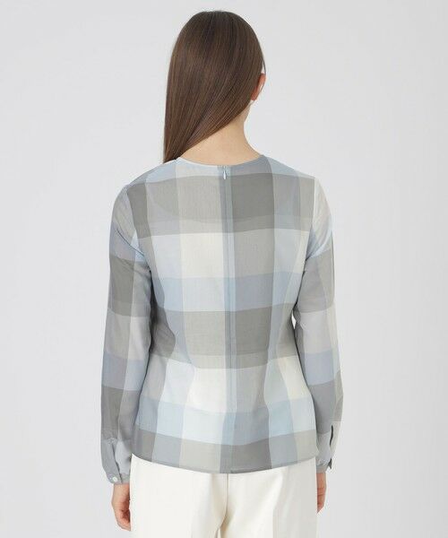 BLUE LABEL / BLACK LABEL CRESTBRIDGE / ブルーレーベル / ブラックレーベル・クレストブリッジ  シャツ・ブラウス | クレストブリッジチェックシアーボイルリボンブラウス | 詳細11