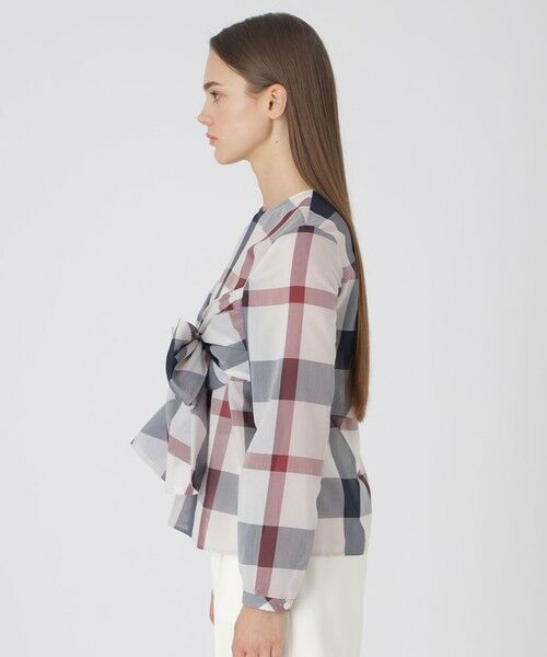 BLUE LABEL / BLACK LABEL CRESTBRIDGE / ブルーレーベル / ブラックレーベル・クレストブリッジ  シャツ・ブラウス | クレストブリッジチェックシアーボイルリボンブラウス | 詳細17