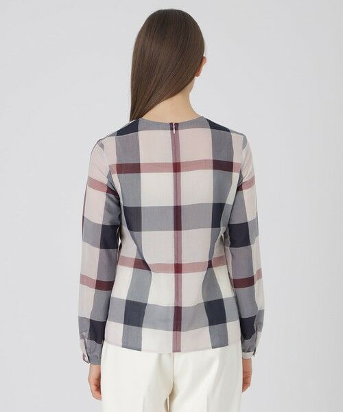 BLUE LABEL / BLACK LABEL CRESTBRIDGE / ブルーレーベル / ブラックレーベル・クレストブリッジ  シャツ・ブラウス | クレストブリッジチェックシアーボイルリボンブラウス | 詳細18