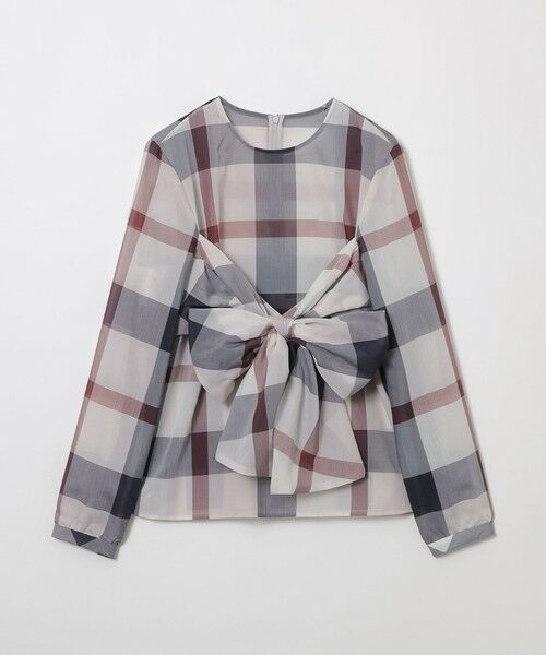 BLUE LABEL / BLACK LABEL CRESTBRIDGE / ブルーレーベル / ブラックレーベル・クレストブリッジ  シャツ・ブラウス | クレストブリッジチェックシアーボイルリボンブラウス | 詳細21