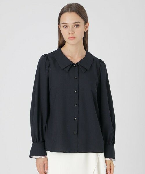 BLUE LABEL / BLACK LABEL CRESTBRIDGE / ブルーレーベル / ブラックレーベル・クレストブリッジ  シャツ・ブラウス | ダブルカラーブラウス（ネイビー3）