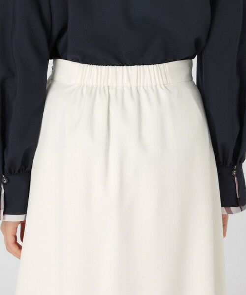 BLUE LABEL / BLACK LABEL CRESTBRIDGE / ブルーレーベル / ブラックレーベル・クレストブリッジ  ミニ・ひざ丈スカート | マットサテンアシンメトリースカート | 詳細5