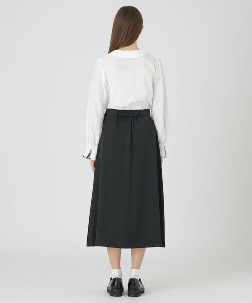 BLUE LABEL / BLACK LABEL CRESTBRIDGE / ブルーレーベル / ブラックレーベル・クレストブリッジ  ミニ・ひざ丈スカート | マットサテンアシンメトリースカート | 詳細11