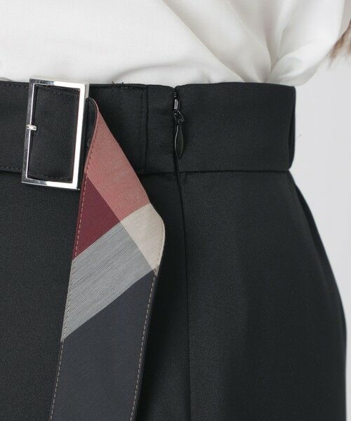 BLUE LABEL / BLACK LABEL CRESTBRIDGE / ブルーレーベル / ブラックレーベル・クレストブリッジ  ミニ・ひざ丈スカート | マットサテンアシンメトリースカート | 詳細15