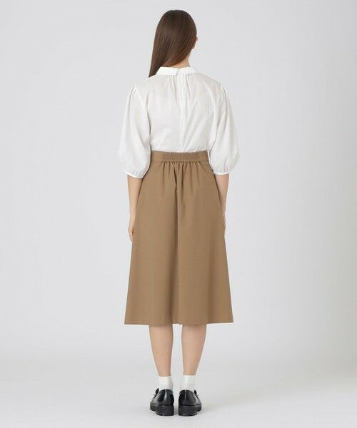 BLUE LABEL / BLACK LABEL CRESTBRIDGE / ブルーレーベル / ブラックレーベル・クレストブリッジ  ミニ・ひざ丈スカート | サイロスパンクリアツイルラップ風スカート | 詳細11