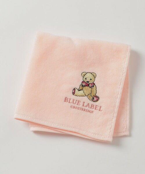 BLUE LABEL / BLACK LABEL CRESTBRIDGE / ブルーレーベル / ブラックレーベル・クレストブリッジ  その他小物 | BEAR刺繍タオルハンカチ（ピンク2）