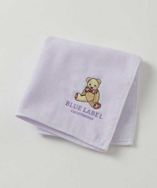 BLUE LABEL / BLACK LABEL CRESTBRIDGE / ブルーレーベル / ブラックレーベル・クレストブリッジ  その他小物 | BEAR刺繍タオルハンカチ（ラベンダー）