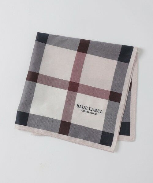 BLUE LABEL / BLACK LABEL CRESTBRIDGE / ブルーレーベル / ブラックレーベル・クレストブリッジ  その他小物 | クレストブリッジチェックハンカチ（パープル6）