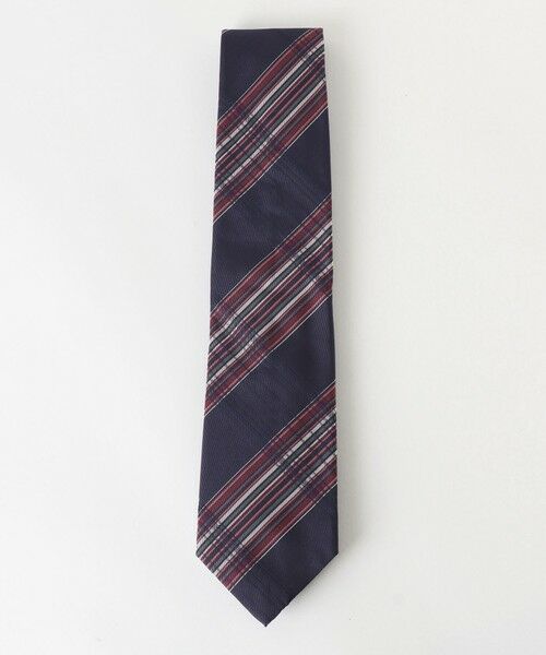 BLUE LABEL / BLACK LABEL CRESTBRIDGE / ブルーレーベル / ブラックレーベル・クレストブリッジ  ネクタイ | インポートシャープカラーペンチェックタイ（ネイビー1）