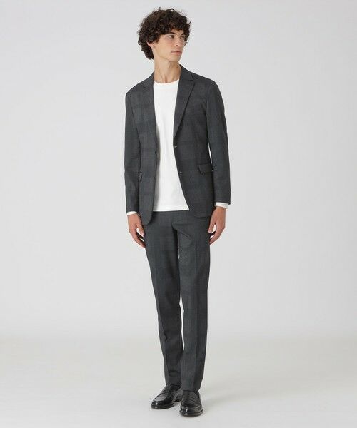 BLUE LABEL / BLACK LABEL CRESTBRIDGE / ブルーレーベル / ブラックレーベル・クレストブリッジ テーラードジャケット | ダブルフェイスシャドーチェックジャケット | 詳細1