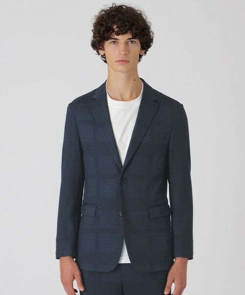 BLUE LABEL / BLACK LABEL CRESTBRIDGE / ブルーレーベル / ブラックレーベル・クレストブリッジ テーラードジャケット | ダブルフェイスシャドーチェックジャケット | 詳細9