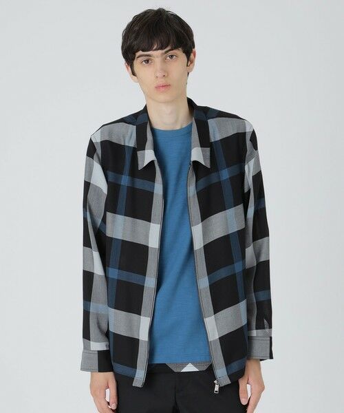 BLUE LABEL / BLACK LABEL CRESTBRIDGE / ブルーレーベル / ブラックレーベル・クレストブリッジ  その他アウター | クレストブリッジチェックシャツアウター（ブラック）