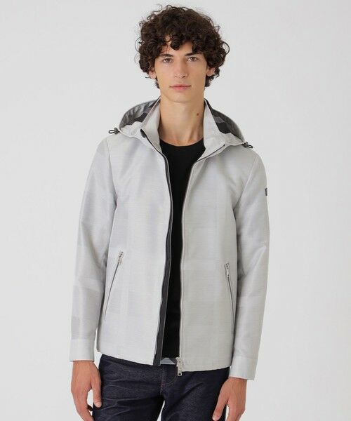BLUE LABEL / BLACK LABEL CRESTBRIDGE / ブルーレーベル / ブラックレーベル・クレストブリッジ その他アウター | シャドークレストブリッジチェックパーカー(グレー1)