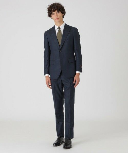 BLUE LABEL / BLACK LABEL CRESTBRIDGE / ブルーレーベル / ブラックレーベル・クレストブリッジ  セットアップ | MIYUKIプルシャンブルーTOPシャドークレストブリッジチェックスーツ | 詳細1