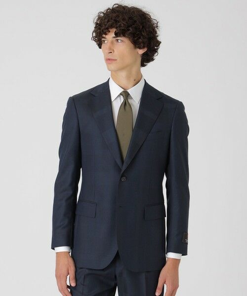 BLUE LABEL / BLACK LABEL CRESTBRIDGE / ブルーレーベル / ブラックレーベル・クレストブリッジ  セットアップ | MIYUKIプルシャンブルーTOPシャドークレストブリッジチェックスーツ（ブルー5）