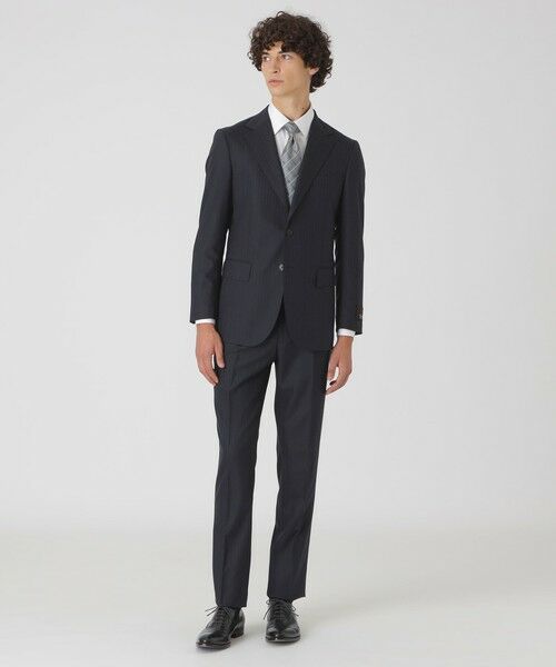 BLUE LABEL / BLACK LABEL CRESTBRIDGE / ブルーレーベル / ブラックレーベル・クレストブリッジ セットアップ | MIYUKIヘップバーングレーTOPシャドーヘリンボーンスーツ | 詳細1