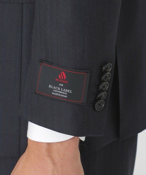 BLUE LABEL / BLACK LABEL CRESTBRIDGE / ブルーレーベル / ブラックレーベル・クレストブリッジ セットアップ | MIYUKIヘップバーングレーTOPシャドーヘリンボーンスーツ | 詳細4