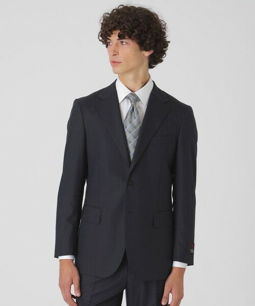 BLUE LABEL / BLACK LABEL CRESTBRIDGE / ブルーレーベル / ブラックレーベル・クレストブリッジ セットアップ | MIYUKIヘップバーングレーTOPシャドーヘリンボーンスーツ(グレー4)