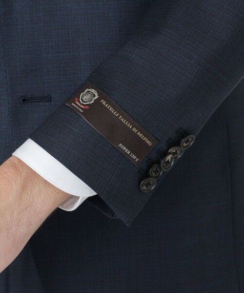 BLUE LABEL / BLACK LABEL CRESTBRIDGE / ブルーレーベル / ブラックレーベル・クレストブリッジ セットアップ | 【一部店舗限定】TALLIA DI DELFINO マイクロマルチカラーネイビースリーピーススーツ | 詳細6