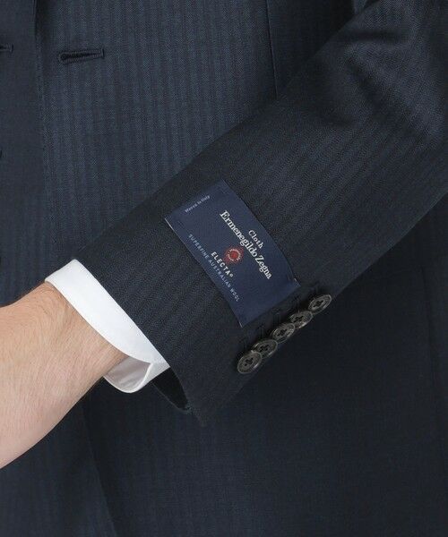 BLUE LABEL / BLACK LABEL CRESTBRIDGE / ブルーレーベル / ブラックレーベル・クレストブリッジ セットアップ | 【一部店舗限定】Zegna ELECTAネイビーシャドーストライプスリーピーススーツ | 詳細6