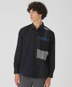 BLUE LABEL / BLACK LABEL CRESTBRIDGE / ブルーレーベル / ブラックレーベル・クレストブリッジ  シャツ・ブラウス | クレストブリッジチェックニットドッキングシャツ