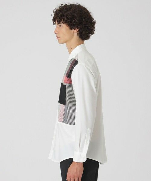 BLUE LABEL / BLACK LABEL CRESTBRIDGE / ブルーレーベル / ブラックレーベル・クレストブリッジ シャツ・ブラウス | クレストブリッジチェックニットドッキングシャツ | 詳細3