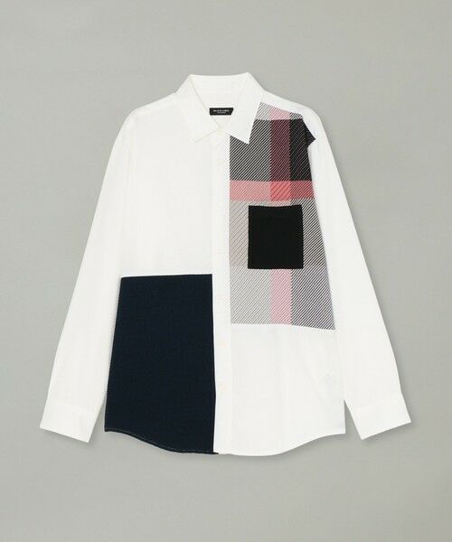 BLUE LABEL / BLACK LABEL CRESTBRIDGE / ブルーレーベル / ブラックレーベル・クレストブリッジ シャツ・ブラウス | クレストブリッジチェックニットドッキングシャツ | 詳細6