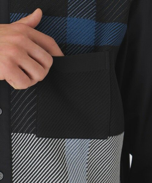 BLUE LABEL / BLACK LABEL CRESTBRIDGE / ブルーレーベル / ブラックレーベル・クレストブリッジ シャツ・ブラウス | クレストブリッジチェックニットドッキングシャツ | 詳細11