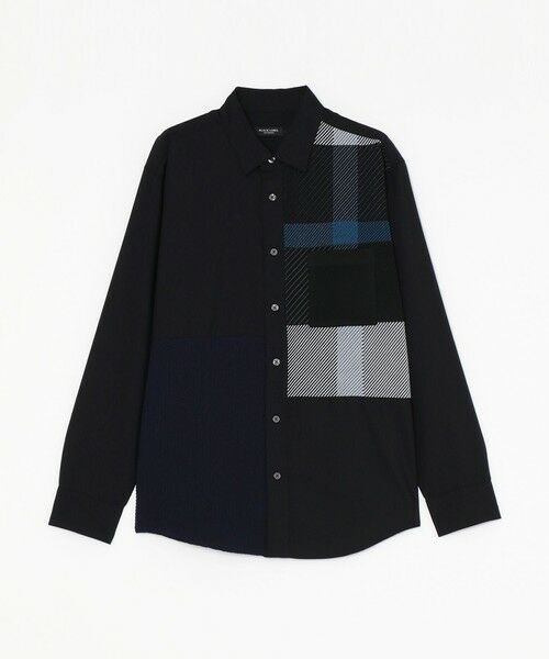 BLUE LABEL / BLACK LABEL CRESTBRIDGE / ブルーレーベル / ブラックレーベル・クレストブリッジ シャツ・ブラウス | クレストブリッジチェックニットドッキングシャツ | 詳細12
