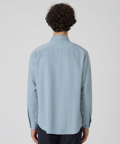 BLUE LABEL / BLACK LABEL CRESTBRIDGE / ブルーレーベル / ブラックレーベル・クレストブリッジ シャツ・ブラウス | デニムライクニットドッキングシャツ | 詳細4